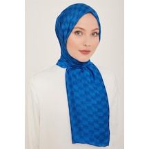 Armine Trend Dama Şal 1 1124 Mavi