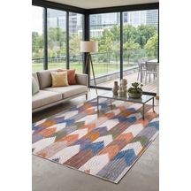 Raschel Carpet Modern Multi Seri Bohem Desen Yıkanabilir Kaymaz Taban Leke Tutmaz Halı Kilim Yolluk Rcmultı 001 Çok Renkli