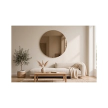20 Cm 4 Mm Yuvarlak Ayna Gerçek Bronz Ayna Gümüş