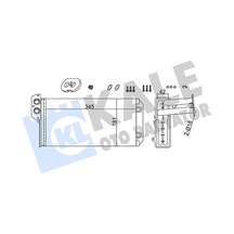 Kale 355280 Kalorifer Radyatörü - Mercedes Sprinter 1995-2002 310 D Dizel 0028358901 - 2d0819031 - A0028358901