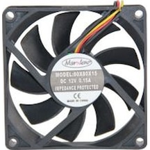 8Cm 15 MM 12V 0 15A 3 Uçlu Fan 80X80X15 12V Dc 3 Kablo