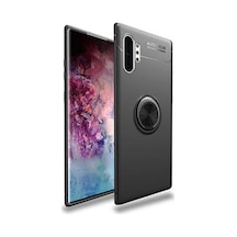 Samsung Galaxy Uyumlu Note 10 Plus Kilif Yüzüklü Tam Korumali Silikon 417329310