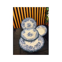 Porser Velour Navy Fulya Yemek Seti 24 Parça Diğer