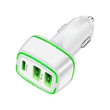 Concord C775 Çift Usb Qc3.0 Girişi Pd 23w Girişi Işıklı Araç Çakm