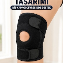 Patella Destekli Kısa Dizlik Ayarlanabilir Bantlı Diz Koruyucu Destek