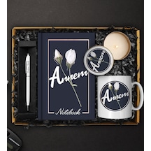 Anneler Gününe Özel Tasarım Defter & Kupa & Kokulu Mum & Touch Pen Kalem Hediye Seti