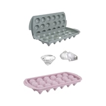 Elmas Şeklinde Buz Kalıbı 18'li Buz Kalıbı Buzluk Lüxdiamond Ice Mold Plastik Diğer