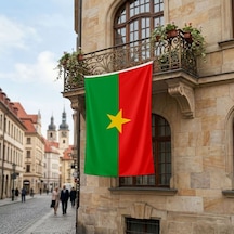 Burkina Faso Bayrağı Premium Raşel Kumaş 150x225 Cm Diğer