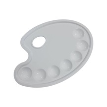 Plastik Palet Oval Orta 23x16cm