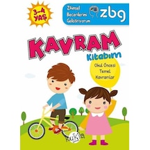 3 - 4 Yaş Kavram Kitabım - Okul Öncesi Temel Kavramlar - ZBG Zihinsel Becerilerimi Geliştiriyorum - Buçe Dayı - Kukla