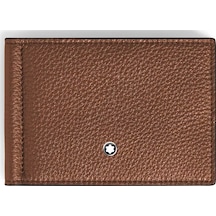 Mont Blanc Montblanc Grain Deri Para Klipsli 6 Bölmeli Cüzdan 221400 Kahverengi