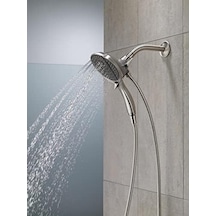 4-spray In2ition Çift Duş Başlığı, El Spreyi, Krom Duş Başlığı, Hortumlu Duş Başlığı, Duş Başlıkları Ve El Duşları, Çıkarılabilir Duş Başlığı, Krom 58467 Açık Mavi
