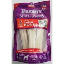 Freshy Dental Large Bones Beyaz Çiğneme Kemiği 12.5 CM 3'lü