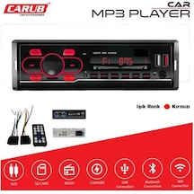 Carub Oto Teyp Usb Çalar 12v Kırmızı Işık