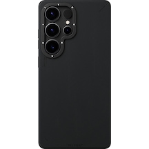 Galaxy S25 Ultra Kılıf Magsafe Uyumlu Mat Deri Desenli Youngkit Tech Fashion Kapak Siyah