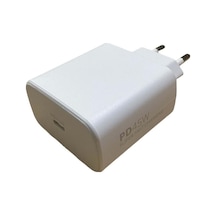 Omix X700 İle Uyumlu 45w Pd Destekli Type-c Hızlı Şarj Adaptörü S45 Beyaz