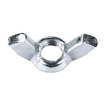 Kelebek Somun Metrik 6mm 50 Adet Kaplamalı Beyaz