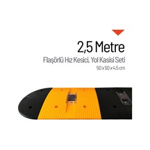 Flaşörlü Hız Kesici, Yol Kasisi 2,5 Metre-3483