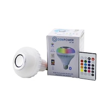 Go İthalat 2ın1-kumandalı Rgb Led Ampul - Bluetooth Hoparlör Müzik Çalar Led-7w - Hoparlör-3w