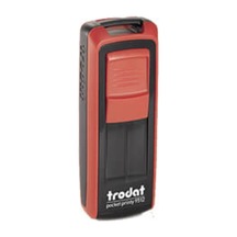 Trodat Cep Kaşe 9511 - Kırmızı Makine - Mavi Mürekkep Diğer
