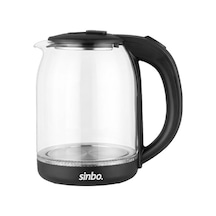 Sk-8030 Gızlı Rez Cam Kettle Beyaz - Şeffaf