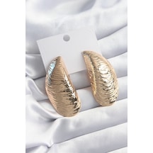 Pirinç Gold Renk Deniz Kabuğu Model Kadın Küpe