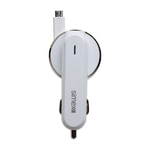 Micro  Usb Araç Şarj Aleti 3.1a Kırılmaz  80 cm Flat Kablo
