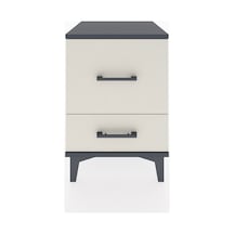 Hyperion Komodin 2 Çekmeceli 44x44x64 Antrasit-aytaşı Antrasit