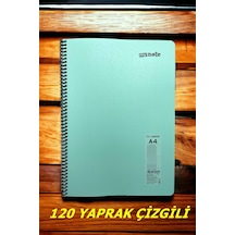 Çizgili 120 Yaprak Pastel Renk Telli Defter Beyaz Sayfalı 60 Gr Kağıt Plastik Kapak Yeşil Çizgili 120 Yaprak Pastel Renk Telli Defter Beyaz Sayfalı 60 Gr Kağıt Plastik Kapak Yeşil