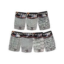 4 Adet Yıldızı Desenli Boxer / Külot Erkek Abani Classic Çok Renkli