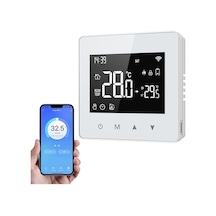 Ankatek Wifi Uyumlu Tuya Termostat Springsun Led Kontrol Kompakt Kazan Ekranlı, Cihazı Alexa/google Akıllı - Ua