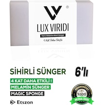Lux Viridi Sihirli Sünger Magic Sponge 3406 6'lı