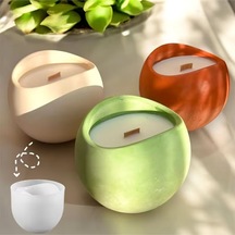 Yuvarlak Saksı Ağzı Kavisli Silikon Kalıp S985