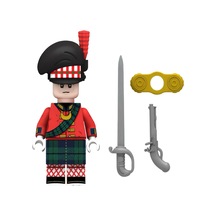 Napoleonic Military Mini Figür Highland Infantry Scottish Soldier W-004