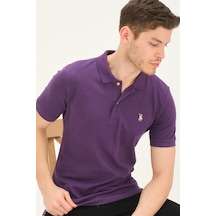 T8561 Dewberry Erkek Tshırt-mor Mor