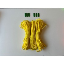 Rainbow 20 Metre x 3 Adet -  Gergi Aparatlı Çadır İpi Sarı