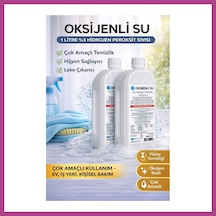 Gees Global Oksijenli Su 1 Litre 2 Adet Set %3 Hidrojen Peroksit Solüsyonu Çok Amaçlı Temizlik Ve Hijyen Sıvısı Gbzs