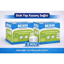Bezos Z Katlamalı Dispenser Havlu 2 Katlı 20x22 Cm %100 Selüloz 2 Koli Avantaj Paket