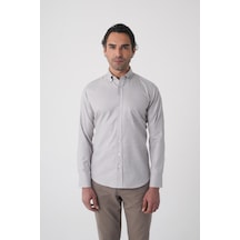 Bisse Regular Fit Paşa Yaka Pamuk Kahve Erkek Gömlek Gmeks4k242002 10 Açık Kahverengi