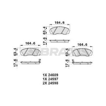 Braxis Ab0352 Ön Fren Balatası Hyundai H1 07-stare 07-kia Carnival Iıı 06-14 581014de00