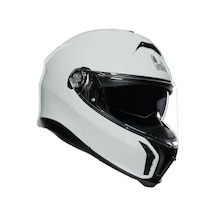 Agv Tourmodular Solid Stelvio Çene Açılır Kask Beyaz