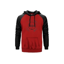 The Beatles Üyelerinin İmzaları Kırmızı Renk Reglan Kol Sweatshirt Kırmızı