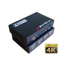 4 Port 4K Ultra Hd 1 Giriş 4 Çıkış Hdmi Görüntü Çoğaltıcı Pq-Spl4