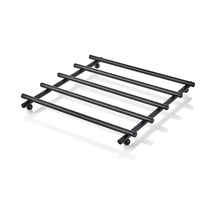 Siyah Renkli Kare Black Nihale, Paslanmaz Çelik, Metal Tencere Altlığı