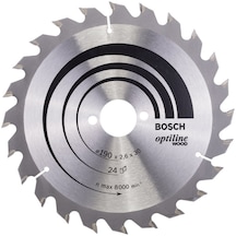 Bosch Optiline Wood 190 x 30 MM 24 Diş Daire Testere Bıçağı - 2608640615