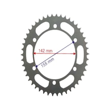Racıng Hyosung Gt250R Arka Dişli 520-46T Iç 142X6 Delikli Ind Öm (503894011)