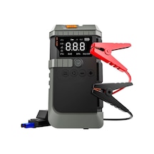 12000 Mah Akü Takviye Cihazı 150 Psi Lastik Şişirme Powerbank Led Işıklı Acil Durum Güç Kaynağı