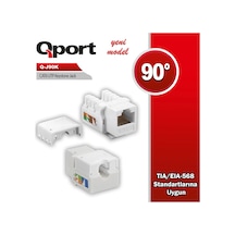 Qport Q-j90k Cat6 90 Derece Keystone Jack