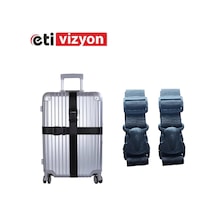 Etivizyon Valiz Bavul Emniyet Kemeri 2 Adet Siyah