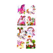 Duvar Sticker Kabartmalı 3 Boyutlu Sticker, 3d Duvar Stiker Xmb005 55x25 Cm - Unicorn Bahar